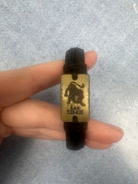 Leo Zodiac Bracelet - Black and Gold